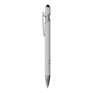 Rubberized aluminium snap pen with touch screen eraser and metal clip - Img 20