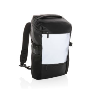Rucsac pentru laptop de 15,6" din PU, cu vizibilitate ridicată și acces facil - Img 2