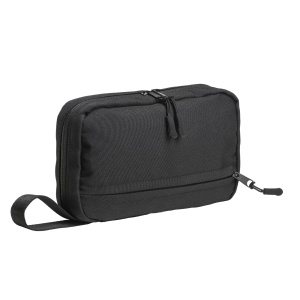 Tech organizer made of R-PET 900D with inside pockets and zipper closure
