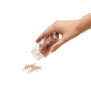 TOP™ COPPER CLIP agrafe de hârtie într-un borcan