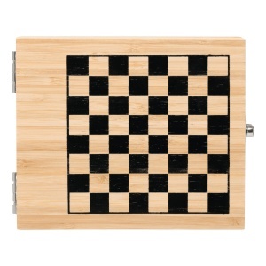TOP BAMBOO CHESS - Wine set with chess game - Img 3