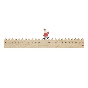 TOP Moș Crăciun plimbător - Calendar din lemn - Img 2