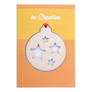 TreeCard - felicitare de Crăciun, stea - Img 2