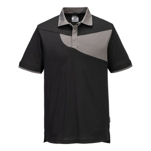 Tricou polo bicolor M/C
