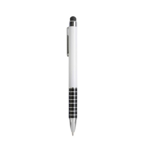 Twist pen with white plastic barrel and coloured aluminium grip, matching the touchscreen - Img 16