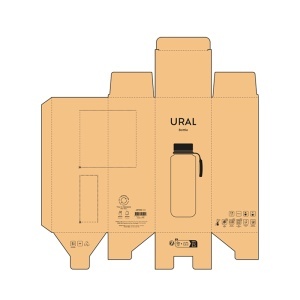 AO Sticlă Ural rSS 820 ml. Perete dublu și etanșă. Capac cu acționare prin apăsare la 360°.