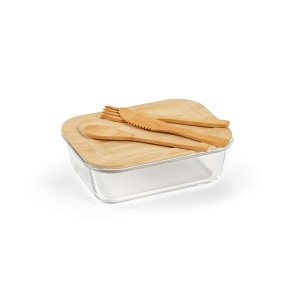 Van Gogh 1000 Lunchbox Borosilicate Glass and Bamboo 1090ml - Img 5
