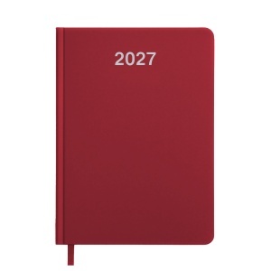 Weekly planner 2027. Hard cover in matte laminated cardboard