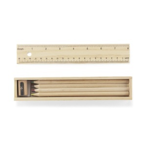 Wooden box with colour pencils 12 pcs KRASI - Img 7