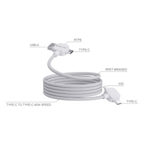 XD™ Cablu magnetic 65W Urban Vitamin Stockton RTPE/RPET - Img 10