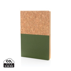 XD™ A5 cork & kraft notebook