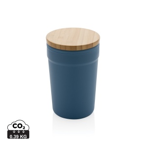 XD™ GRS certified recycled PP mug with bamboo lid