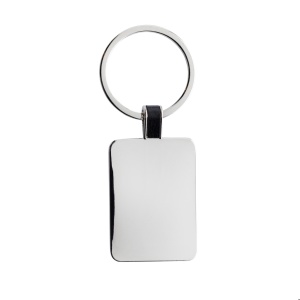 XD™ RCS recycled zinc alloy rectangle keyring