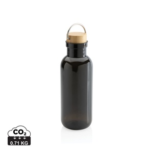 XD™ RCS RPET bottle with bamboo lid and handle