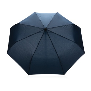 XD™ 21" Impact AWARE™ RPET 190T bamboo auto open/close umbrella