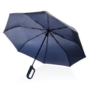 XD™ Yara 21" AWARE™ RPET solid colour umbrella with carabiner