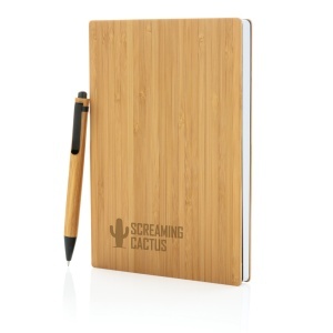 XD A5 Bamboo notebook & pen set