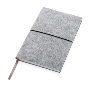 XD GRS certified recycled felt A5 softcover notebook - Img 6