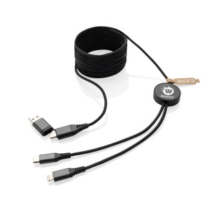 XD Terra RCS recycled PET 3 meter 4-in-1 cable