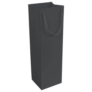 157 g/m2 matte laminated paper bottle shopping bag with gusset and bottom reinforcement - Img 5