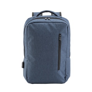 300D Polyester laptop backpack with 3 pockets. Laptop principal pocket and side pocket - Img 5