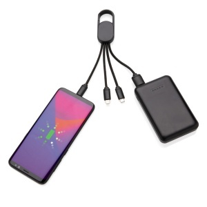 4-in-1 cable with carabiner clip - Img 4