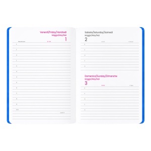 Agenda zilnică 2027. Copertă moale din PU moale cu margini colorate ale paginii - Img 3