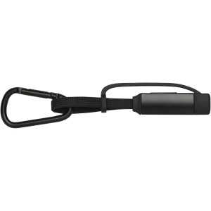 Algieba 65W 3-in-1 recycled aluminium charging cable with carabiner - Img 2