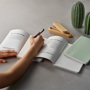 AO Dostoevsky A5 Notebook Lemongrass. 80gsm recycled 196 pages
