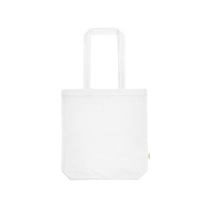 AO Sacoșă de cumpărături Elbrus din bumbac 220 g/m². Mânere și clin de 65 cm.
