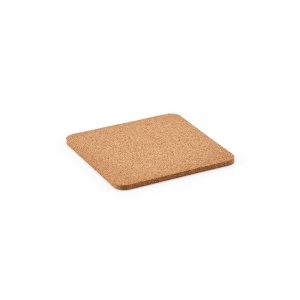 AO Vhils individual square cork coaster. Made in Portugal
