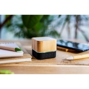 AX™ Boxă wireless din bambus 3W | Sheppard - Img 3