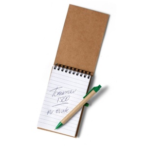 AX™ Notebook approx. A6 with ball pen | Chapman - Img 32