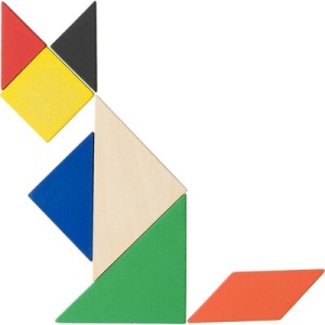 AX™ Puzzle Tangram, 7 piese - Img 1