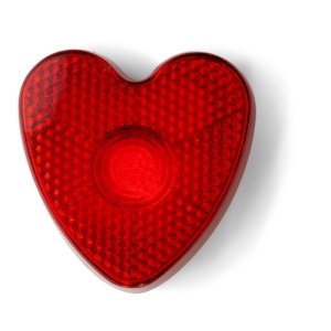 AX Flashing light "heart" with clip