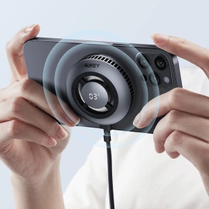 AX Încărcător magnetic wireless de 15W cu orificiu de aerisire Aukey - Img 2