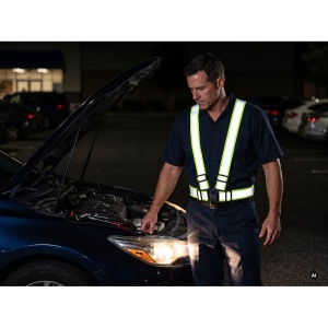 AX Vestă de siguranță reflectorizantă cu curele | Vestette - Img 2