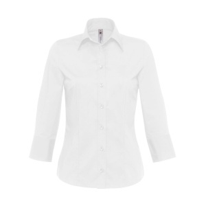 B&C Milano/women Popelin Shirt 3/4 sleeves