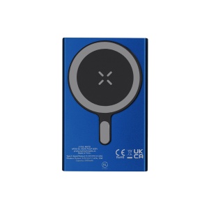 Bertex - Power Bank Recycled Aluminium Wireless 15W. Magnetic. 5000 mAh. Type C Output and Input