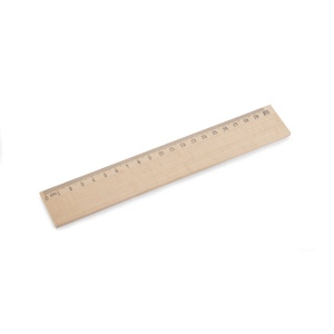 BLUE C™ Wooden ruler 20 cm DALJO