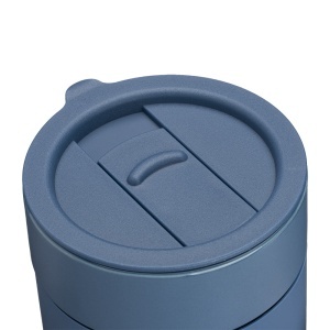 Cană ceramică acoperită cu silic de 300 ml. Capac detașabil din PP cu deschidere glisantă. - Img 6