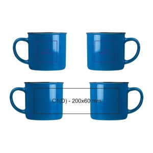 CM™ Cană ceramică retro, 350 ml