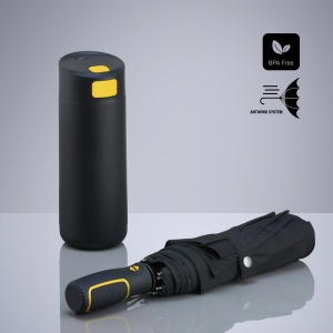 CO Dynamic Set: cană de cafea 450 ml și umbrelă automată