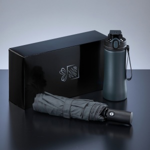 CO Primo Everyday Set: sticlă de apă 550 ml și umbrelă complet automată Harvard