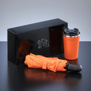 CO Traveller Set: cană termică Nordic 350 ml și umbrelă complet automată