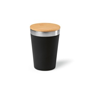 AO Pahar de călătorie Don din rSS și capac din bambus, 400 ml. Perete dublu