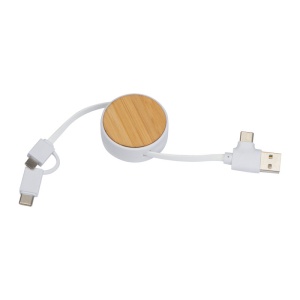 EA Expandable Bamboo Charging Cable Groningen