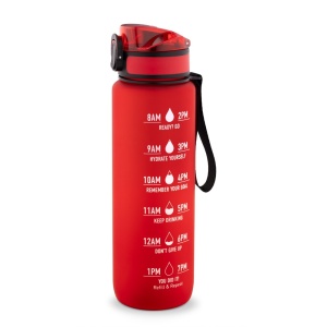 ERIKSSON. Bottle made from recycled PET (100% rPET), featuring motivational phrases and time markings to encourage you to drink water - Img 3