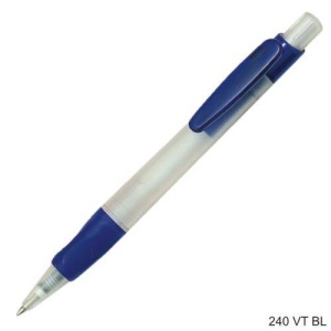 Gathered™ 240VT Pix Stilus din plastic, corp alb sablat, parti color transparent