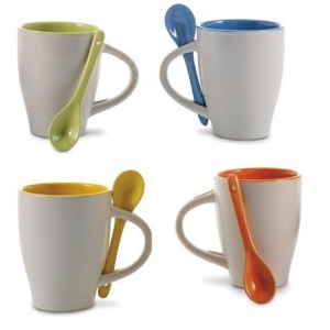 Gathered™ Cana ceramica cu lingurita
